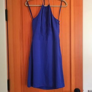 Banana Republic blue halter dress